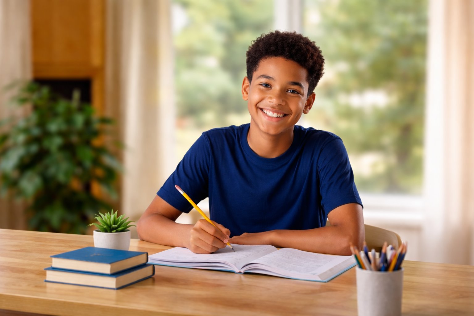 Student studying at Strive Learning Center
